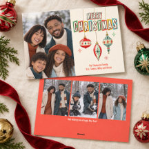 Colagem de Fotos de Natal Tipografia Retro