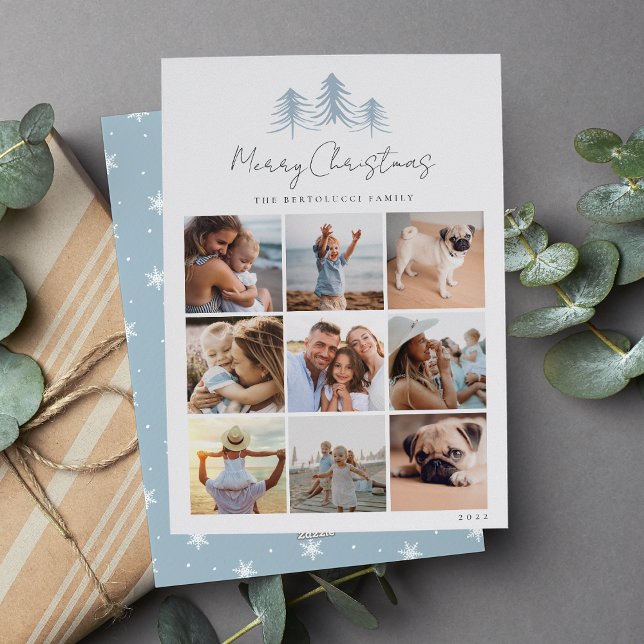 Cartão De Festividades Colagem de Fotos de Pines Desenhados (Criador carregado)