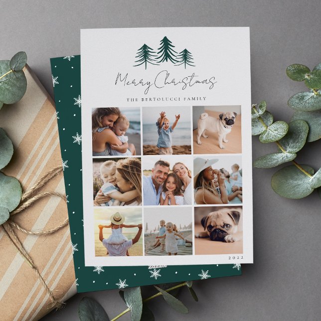 Cartão De Festividades Colagem de Fotos de Pines Desenhados (Criador carregado)