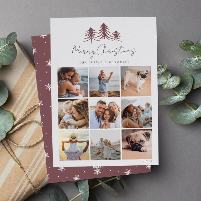 Cartão De Festividades Colagem de Fotos de Pines Desenhados (Criador carregado)