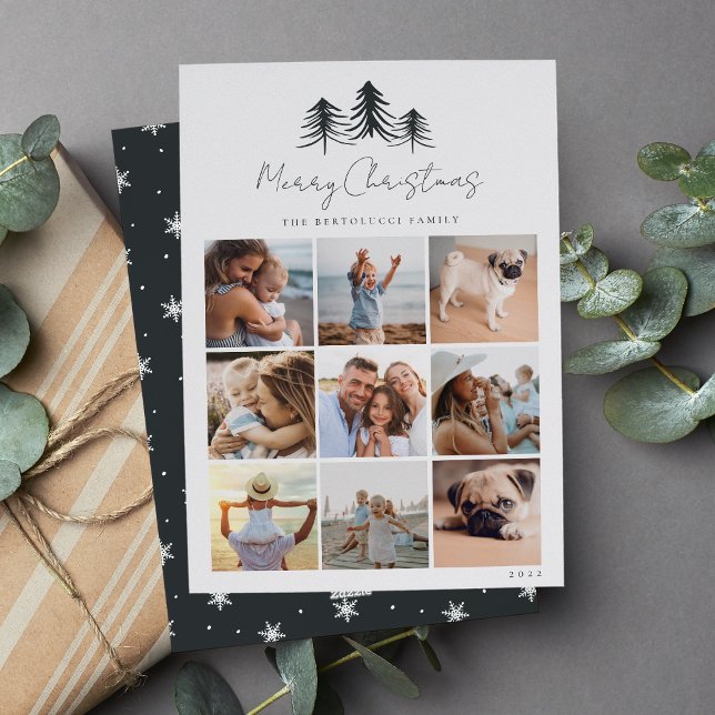 Cartão De Festividades Colagem de Fotos de Pines Desenhados (Criador carregado)