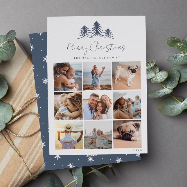 Cartão De Festividades Colagem de Fotos de Pines Desenhados (Criador carregado)