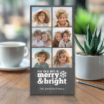 Cartão De Festividades Colagem de Fotos do Instagram Chalkboard 6<br><div class="desc">Que seus dias sejam Feliz e Brilho! Um design simples e moderno que destaca suas fotos. Esta amostra usa o Earlybird Frames. Se tiver algum problema com a sua imagem ou texto, clique no botão personalizar e poderá mover as coisas e fazer alterações.</div>