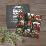 Cartão De Festividades Colagem de Fotos do Instagram com 9 fotos quadrada<br><div class="desc">Um design de quadro de Natal com uma saudação para um Feliz Natal e um Feliz ano novo. Use suas fotos sem quadros nesta! Adicione suas fotos e instantâneos favoritos a esta faixa para obter um dispositivo de memória divertido. Uma maneira artística de mostrar seus melhores fotos de compartilhamento de...</div>