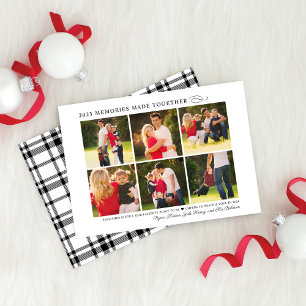 Cartão De Festividades Colagem de Fotos Elegantes de Memórias de 2025