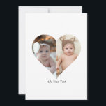 Cartão De Festividades Colagem de Fotos em Forma de Coração 2<br><div class="desc">Este design de foto em forma de coração personalizado organiza lindamente suas memórias favoritas em forma de coração, simbolizando amor e conexão. Perfeito para ocasiões especiais como aniversários, casamentos ou Dia dos Namorados, este design destaca seus momentos preciosos de forma significativa e artística. Seu layout único cria um objeto de...</div>