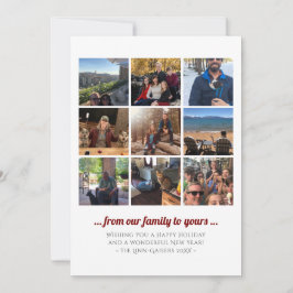 Cartão De Festividades Colagem de fotos em quadrado de feriado