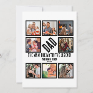 Cartão De Festividades Colagem de fotos engraçadas personalizadas para o 
