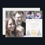 Cartão De Festividades Colagem de Fotos Feliz Happy Tan Modern 3<br><div class="desc">Os modelos de fotos fazem do design de seus próprios 3 cartões de natal de colagem de fotos uma brisa com esta Feliz moderna Happy All design em branco e bronzeado. Adicione a sua foto favorita grande à esquerda com duas fotos menores na parte superior direita acima da FELIZ FELIZ...</div>