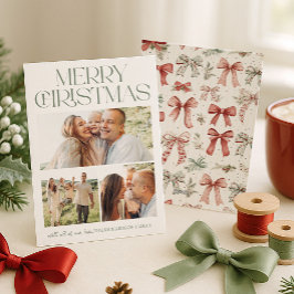 Cartão De Festividades Colagem de Fotos Feliz Natal