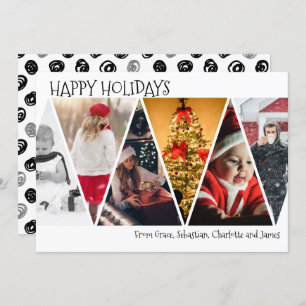 Cartão De Festividades Colagem de Fotos Feliz Natal