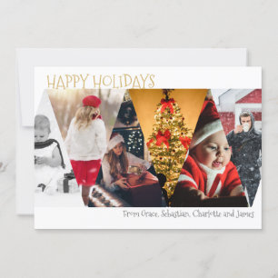 Cartão De Festividades Colagem de Fotos Feliz Natal