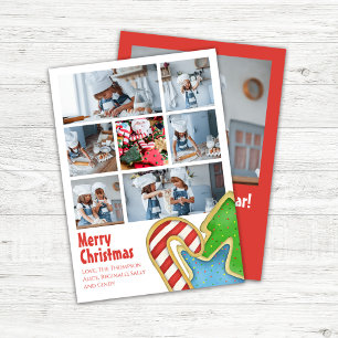 Cartão De Festividades Colagem de Fotos Grátis e Feliz Natal