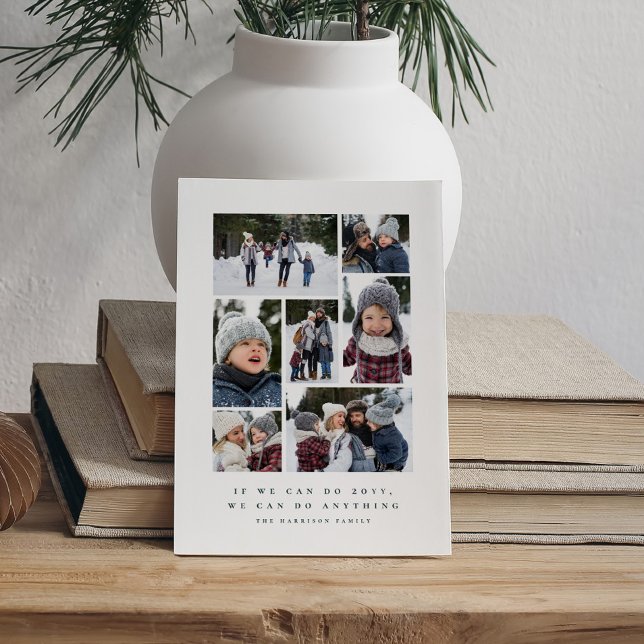 Cartão De Festividades Colagem de fotos inspiracional divertida de 2021 (Criador carregado)