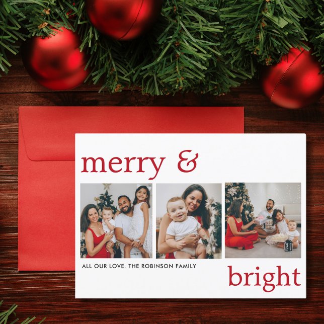 Cartão De Festividades Colagem de Fotos Moderna 3 (Criador carregado)