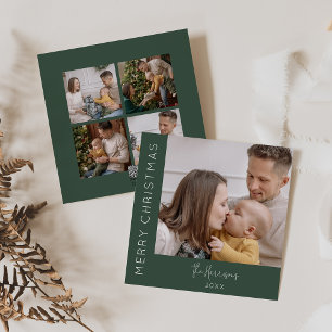 Cartão De Festividades Colagem de Fotos Moderna 5 Natal
