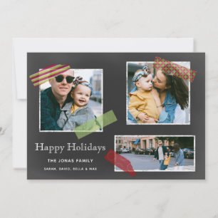 Cartão De Festividades Colagem de Fotos Múltiplas por Fita Washington Ch