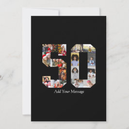 Cartão De Festividades Colagem de Fotos Número 50