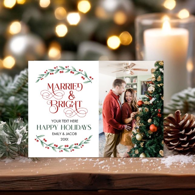 Cartão De Festividades Colagem de Fotos Personalizada de Natal Elegante G (Criador carregado)