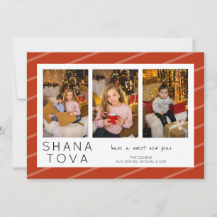 Cartão De Festividades Colagem de Fotos Rosh Hashanah Shana Tova 3