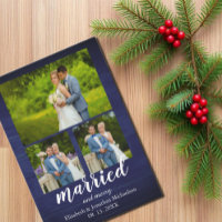 Colagem de Fotos Rustic Wood Casada e Feliz