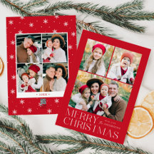 Colagem de Fotos Vermelhas de Natal Moderno 7