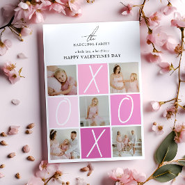 Cartão De Festividades Colagem de Fotos XOXO de Dia dos Namorados 