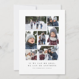 Cartão De Festividades Colagem fotográfica simples e motivacional engraça
