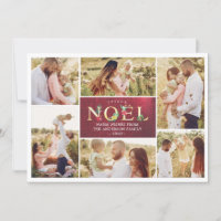 Colagem moderna francesa das fotos do Natal de