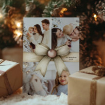 Colagem Neutral de Fotos do Arco de Natal