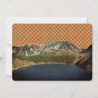 Cartão De Festividades Colagem Personalizável do Lago da Montanha Custom