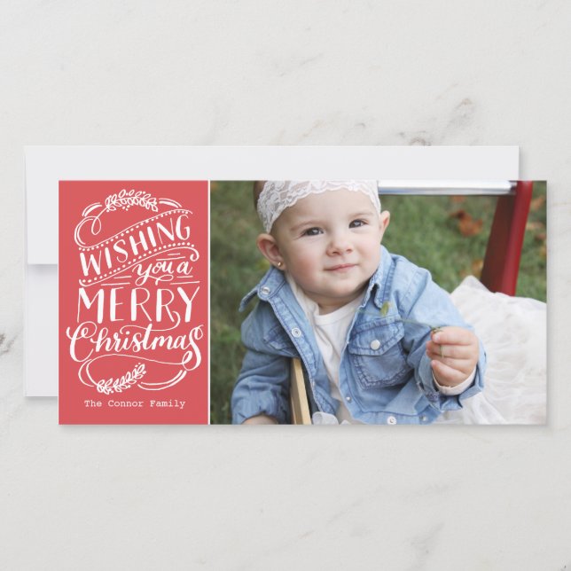 Cartão De Festividades Coleção de Desejos de Natal (Frente)