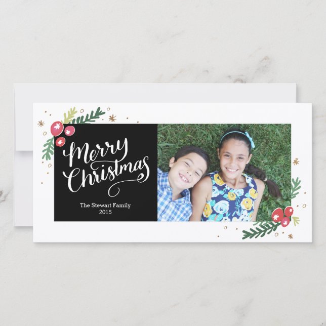 Cartão De Festividades Coleção de Folhagens Festivas (Frente)