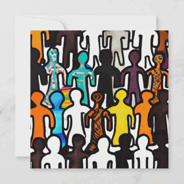 Cartão De Festividades Coleção de Igualdade Racial (Frente)