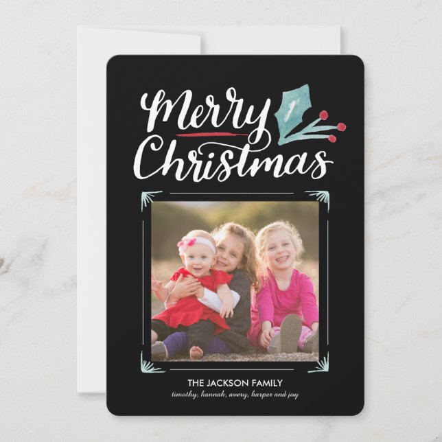 Cartão De Festividades Coleção de Natal Whimsical (Frente)