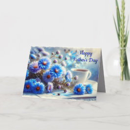 Cartão De Festividades Coleção Flores Azure Aster - Dia dos Pais (2)
