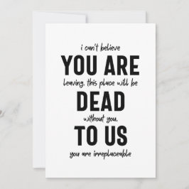 Cartão De Festividades colega despedida, aposentada, colega despedida,