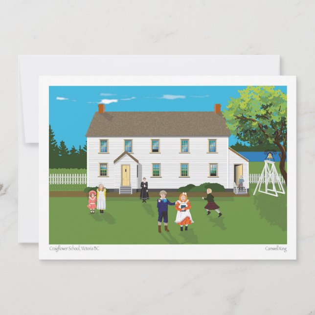 Cartão De Festividades Colégio Craigflower (Frente)