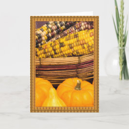 Cartão De Festividades Colheita