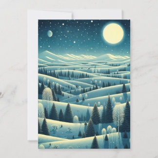Cartão De Festividades Colinas de inverno