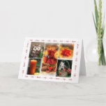 Cartão De Festividades Collage of Christmas theme<br><div class="desc">Standard (5" x 7"),  Standard white envelopes included.  collage of various Christmas theme for holidays festivities.</div>