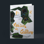 Cartão De Festividades Collages Bruyants Artist's Book Culture House Card<br><div class="desc">Collages Bruyants é um livro de artista feito em 1986. Durante muitos anos criei livros e cadernos que mostrei apenas a algumas pessoas. Eles nunca foram expostos e eu não tentei vendê-los. O tempo amarelou poucas páginas. Aqui está o primeiro desenho. As colagens virão gradualmente nas páginas a seguir. Para...</div>