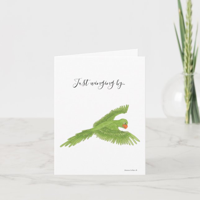 Cartão De Festividades Collection Australian Parrot Note Card (Frente)