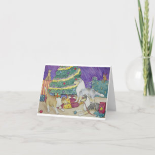 Cartão De Festividades Collie Christmas