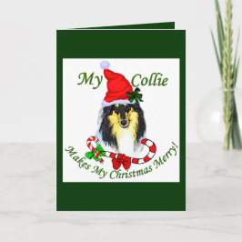Cartão De Festividades Collie Christmas Gifts