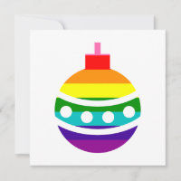 Coloful LGBTQ Pride Rainbow Flag Bauble