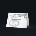 Cartão De Festividades COLOR ME Cards! "Milk & Cookies Christmas"<br><div class="desc">COLOR ME Cards! "Milk & Cookies Christmas" Color Me Cards are unique,  in that they give your kids a chance to personalize a card for Grandma or Aunt's and Uncles or other family and friends! Show off your kids art skills and let them express themselves! Customizable message inside!</div>