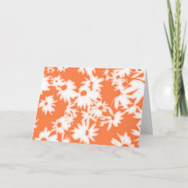 Cartão De Festividades Color Me Daisies Mandarin Orange Birthday Card