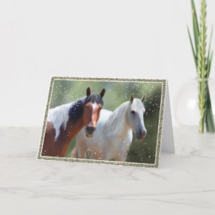 Cartão De Festividades Colorado Country Christmas Horse card