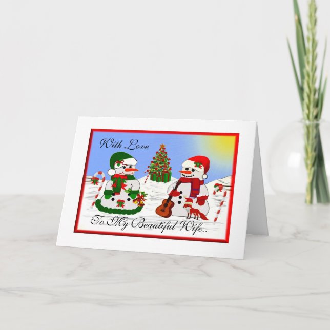 Cartão De Festividades Com Amor (Frente)